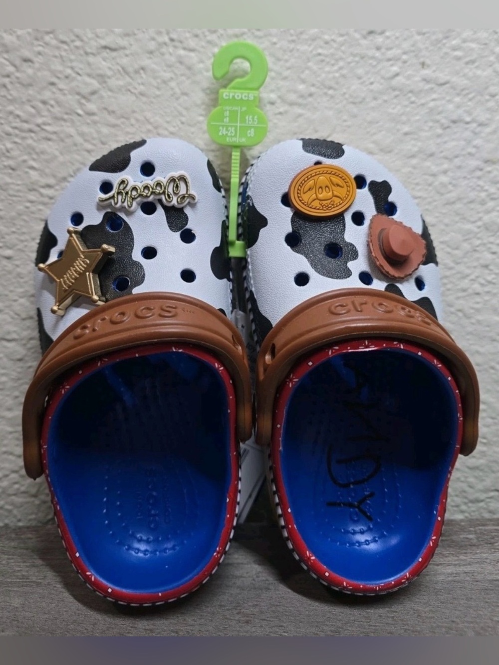 New! CROCS Toy Story Sheriff Woody Classic Clog Toddler C8